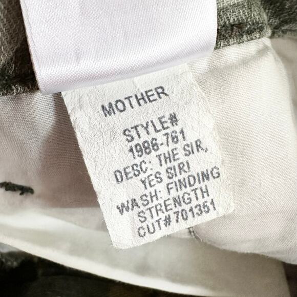 Mother Green Camo The Sir Yes Sir Utility Cargo Pants Finding Stretch Pants 26 - Picture 11 of 12